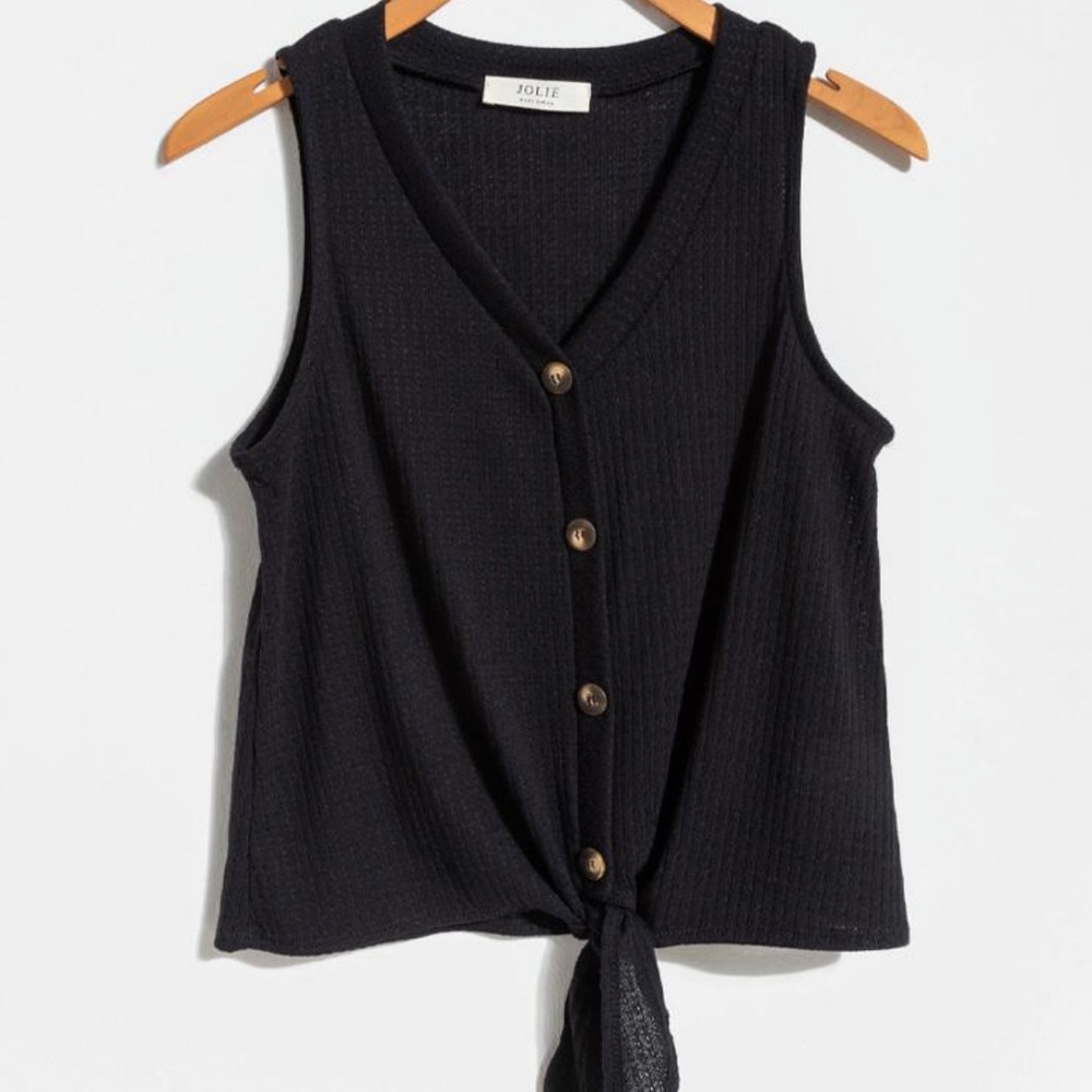 Button Front Tank Top
